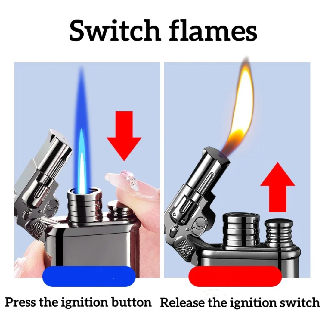 Double flame watch lighter