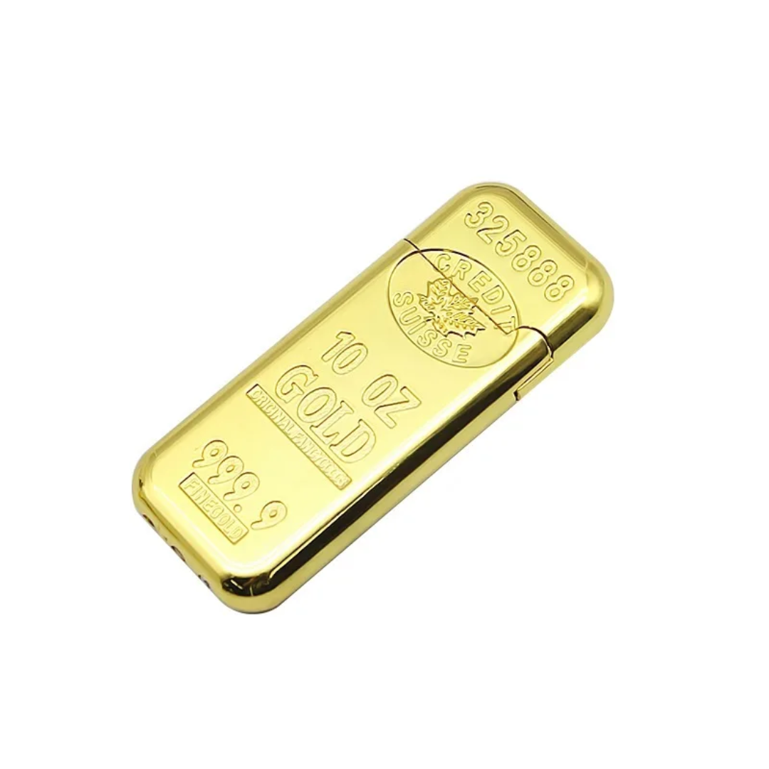 Gold bar shape lighter