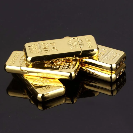 Gold bar shape lighter