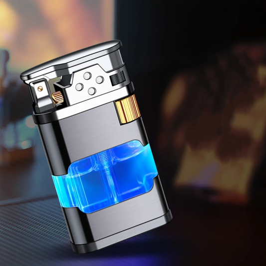 Visual window soft flame lighter