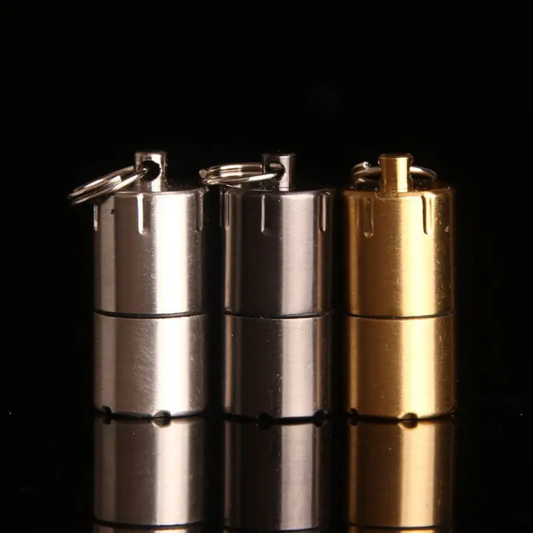 Mini metal oil lighter with key chain